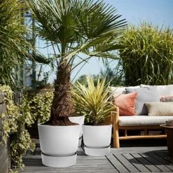 Elho Greenville Round Pot 30cm Living Concrete