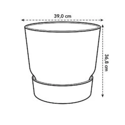 Elho Greenville Round Pot 40cm Living Concrete -Elho Shop 1112062 4