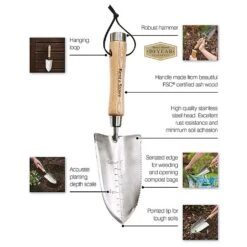 Kent & Stowe Stainless Steel Capability Trowel -Elho Shop 1139543 6