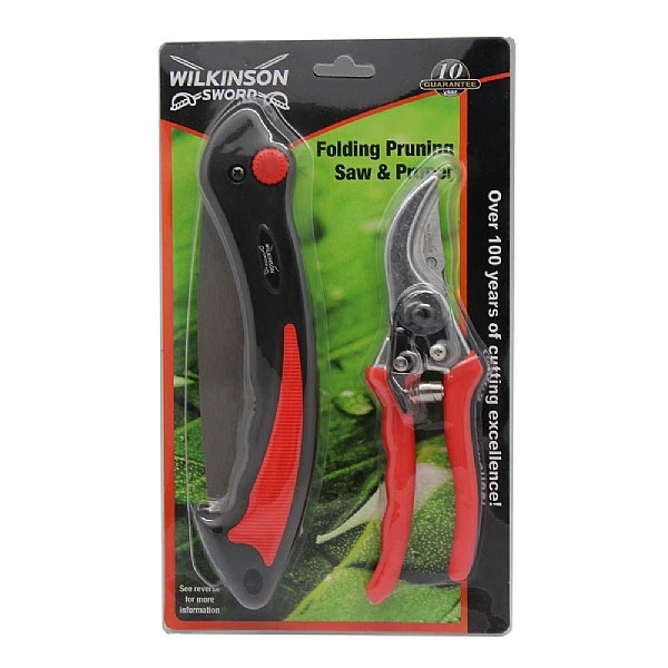 Wilkinson Sword Folding Pruner Saw & Pruner Set 3 Wilkinson Sword Folding Pruner Saw & Pruner Set