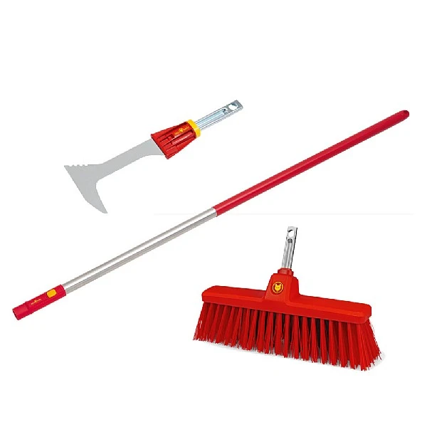 Wolf Clean Up Set (Broom, Scraper & 150cm Handle) 3 Wolf Clean Up Set (Broom, Scraper & 150cm Handle)