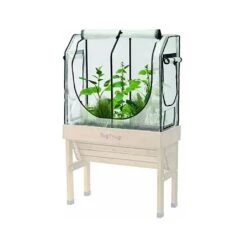 VegTrug Small WallHugger Greenhouse Frame & Multi Cover Set -Elho Shop 1187443 2