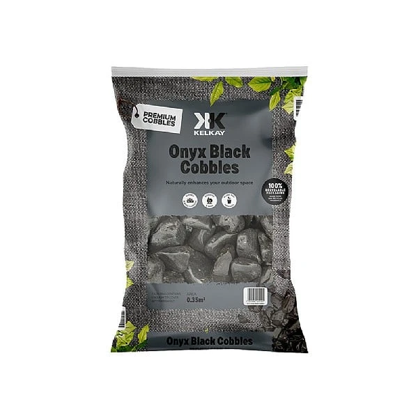 Onyx Black Cobbles Bulk Bag 4 Onyx Black Cobbles Bulk Bag - Image 2