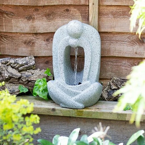 Easy Fountain Zen Pour LED Water Fountain -Elho Shop 1231359