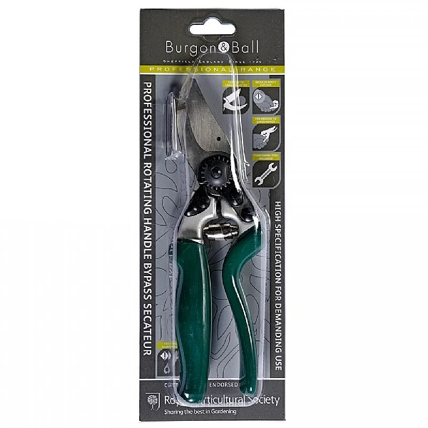 Burgon & Ball RHS Professional Rotating Handle Bypass Secateur 4 Burgon & Ball RHS Professional Rotating Handle Bypass Secateur - Image 2