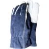 Premium Leather Mens Gardening Gloves Blue - Large -Elho Shop 42929