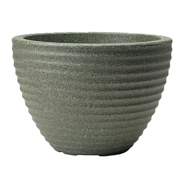 Stewart Garden Low Honey Pot Planter 50cm - Marble Green 3 Stewart Garden Low Honey Pot Planter 50cm - Marble Green