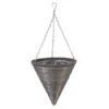 Smart Garden Slate Faux Rattan Hanging Cone - 14'' -Elho Shop 925355