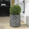 Stewart Garden 44cm Lead Effect Round Planter - Pewter -Elho Shop 934023