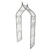 Panacea Black Ogee Top Garden Arbor With Finials 2 Panacea Black Ogee Top Garden Arbor With Finials -Elho Shop 944864