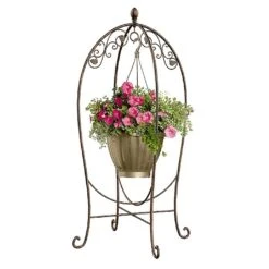Panacea Scroll & Ivy Bronze Basket Hanger