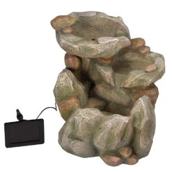 Smart Solar Rock Falls Solar Fountain -Elho Shop 945202 2