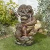 Easy Fountain Otter Pools Water Feature With LED Lights -Elho Shop 975201