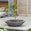 Stewart Garden Varese Low Bowl Planter 60cm - Dark Brown 2 Stewart Garden Varese Low Bowl Planter 60cm - Dark Brown -Elho Shop 975845