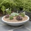 Stewart Garden Varese Low Bowl Planter 60cm - Alpine Grey -Elho Shop 975846