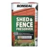 Ronseal Shed & Fence Preserver Light Brown 5L -Elho Shop 982611