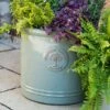 Woodlodge Heritage Edwardian Cylinder Ceramic Planter Mint Green (Various Sizes) -Elho Shop HECYLMINT