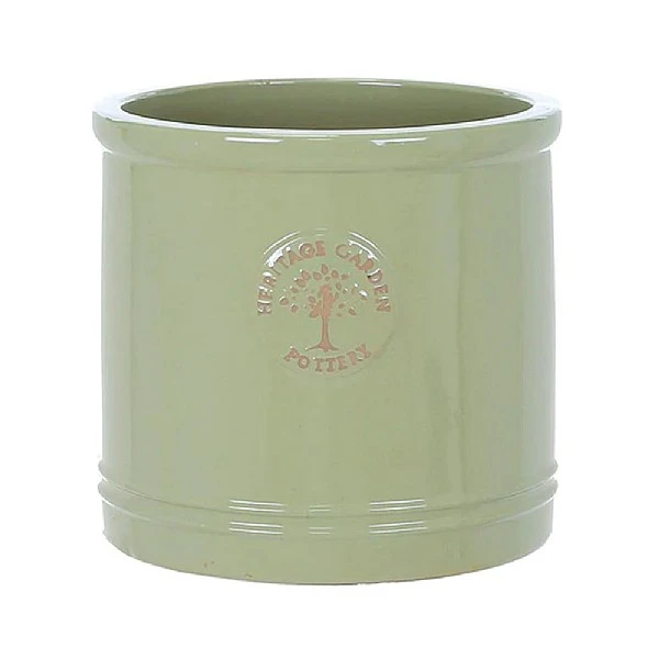 Woodlodge Heritage Edwardian Cylinder Ceramic Planter Mint Green (Various Sizes) 4 Woodlodge Heritage Edwardian Cylinder Ceramic Planter Mint Green (Various Sizes) - Image 2