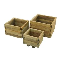 Forest Kendal Wooden Planter -Elho Shop MFD82 1