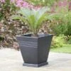 Piazza Square Planter 34cm (Various Colours) 1 Piazza Square Planter 34cm (Various Colours) -Elho Shop PIAZSQRMAR
