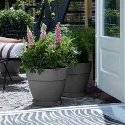 Elho Vibia Campana 35cm Round Planter (Various Colours) -Elho Shop VIBCAMRND35 5